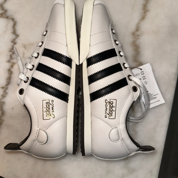 JQ5104 Adidas NWT Samba 62 Cloud White Core Black men’s Size 6.5 women’s 7.5 - Picture 8 of 10